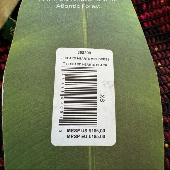 NWT Farm Rio Leopard Hearts Mini Dress - Size XS - Picture 8 of 8